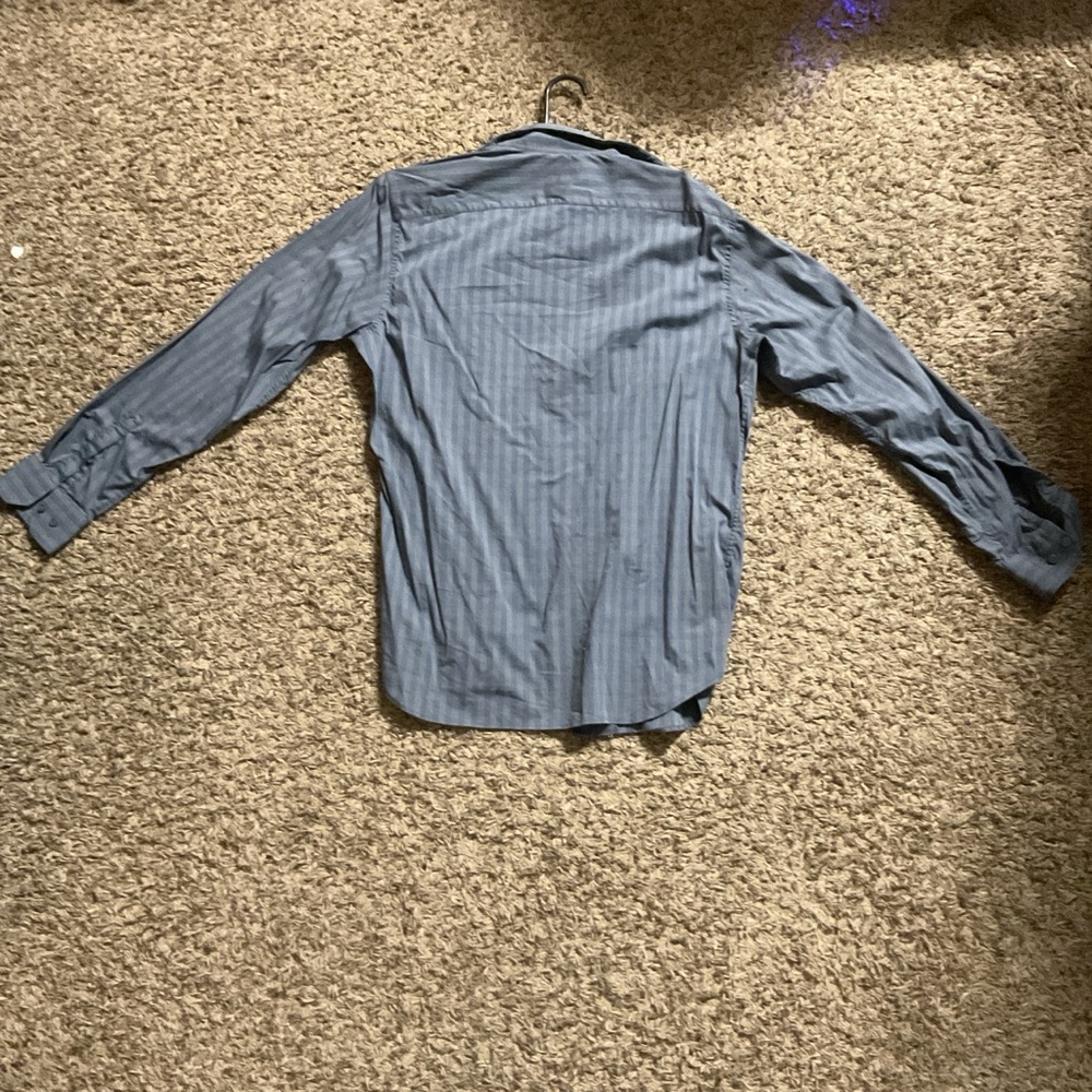 Banana Republic Blue Striped Dress Shirt - Picture 3 of 3
